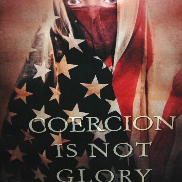 Poster Titled "VEILED"  Coercion Is Not Glory 27x28 - Picture 4 of 4